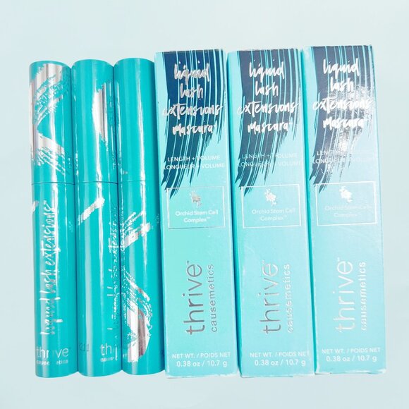 5pcs/Mascara Thrive Causemetics Liquid Lash Extensions Brynn Rich Black New box - Picture 2 of 3